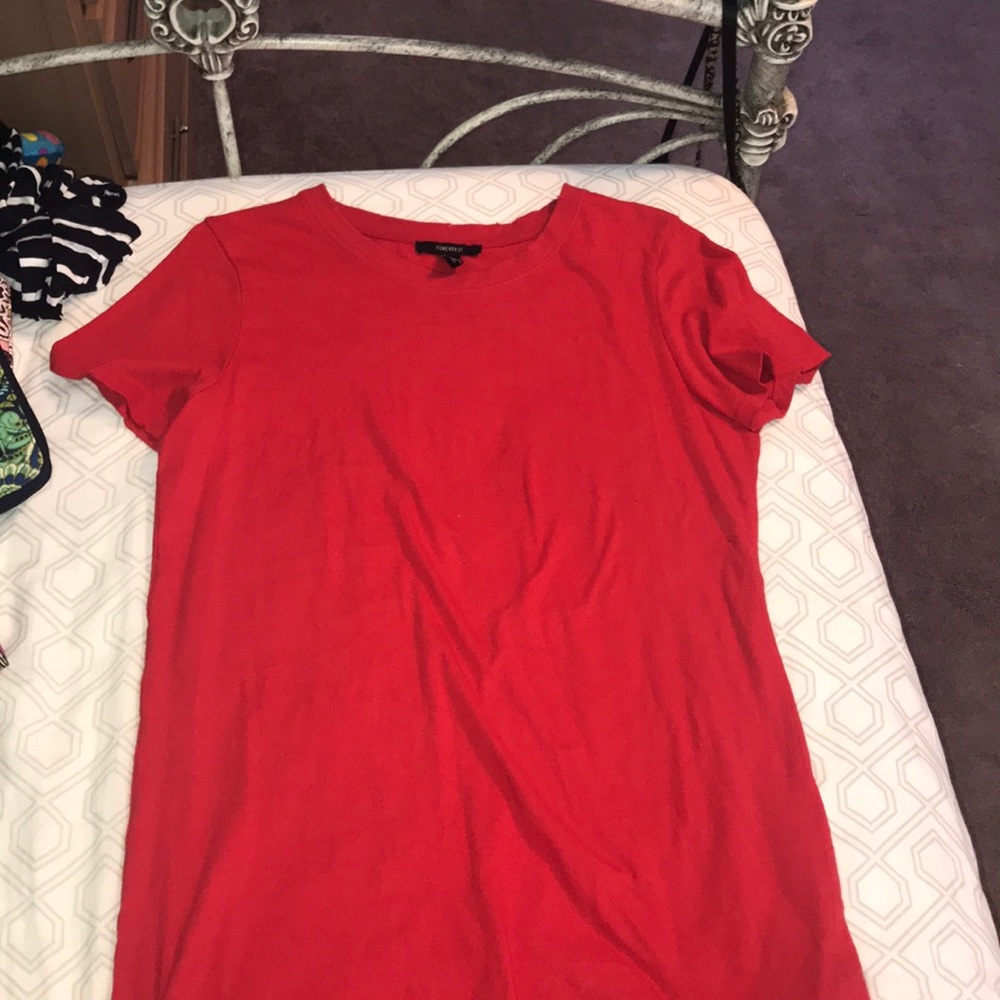 Forever 21 • Red T-Shirt Dress